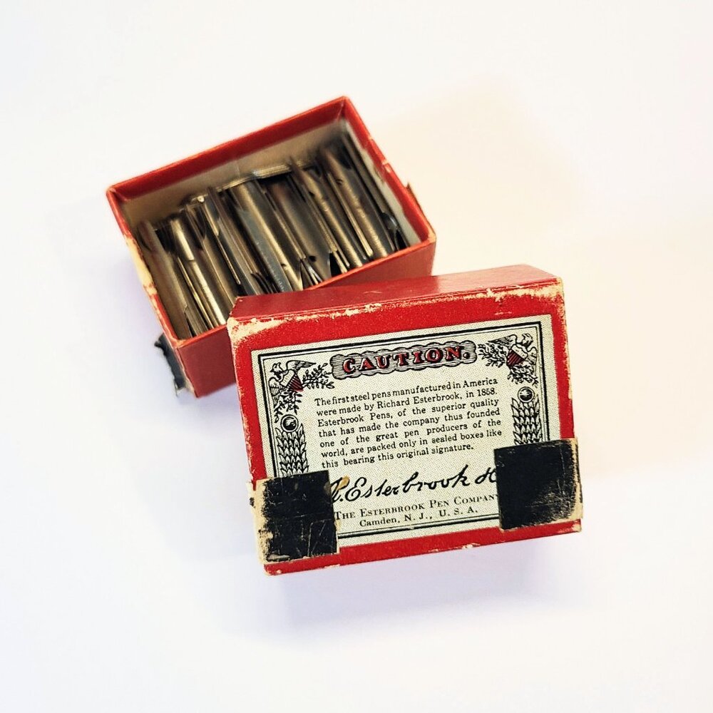 Vintage Esterbrook Pen Nibs, Manifold No. 460 Pens, In Original Box, w/ 105 Nibs - Picture 4 of 10